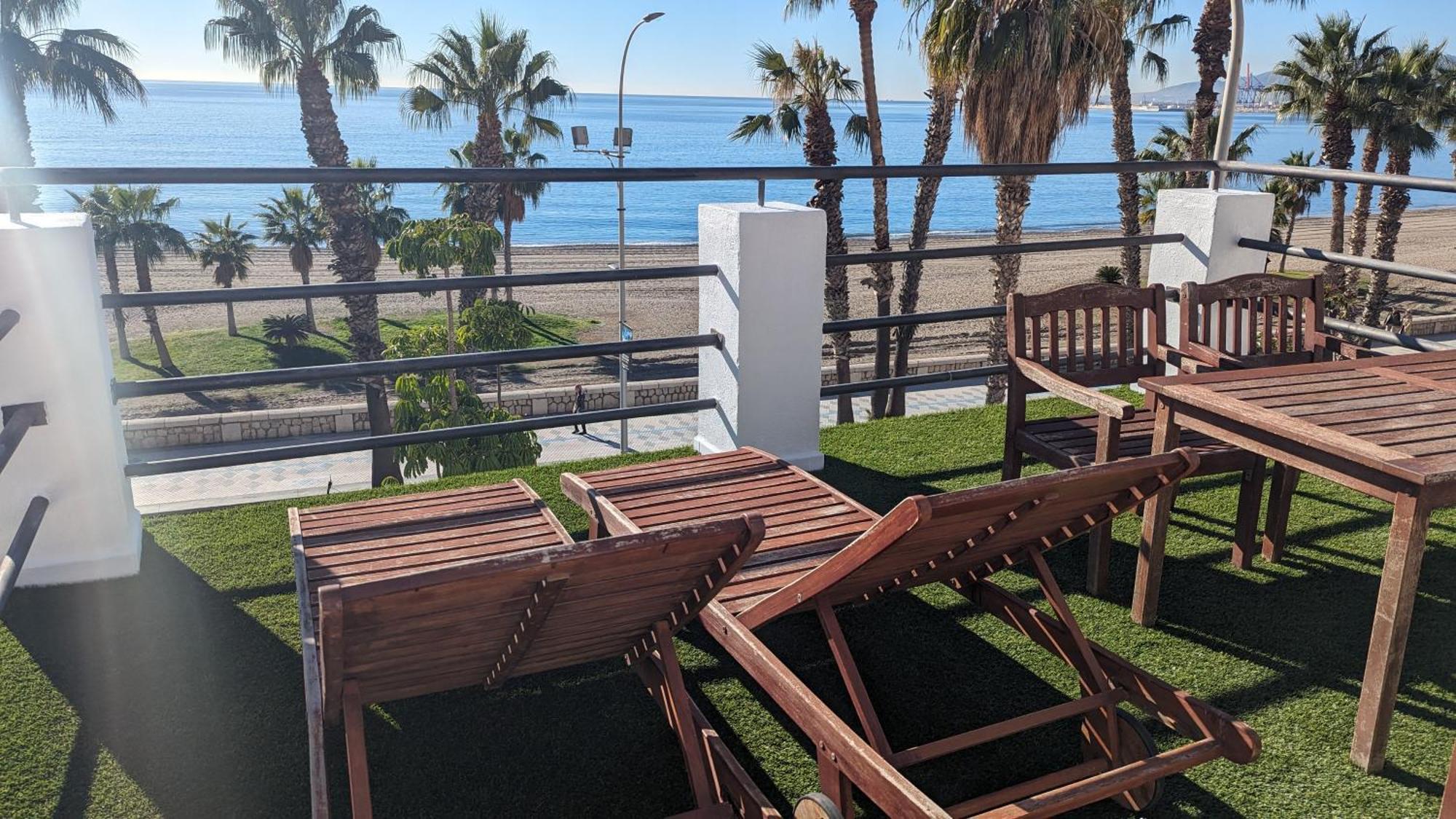 Loft Con Gran Terraza En Primera Linea De Playa Μάλαγα Εξωτερικό φωτογραφία
