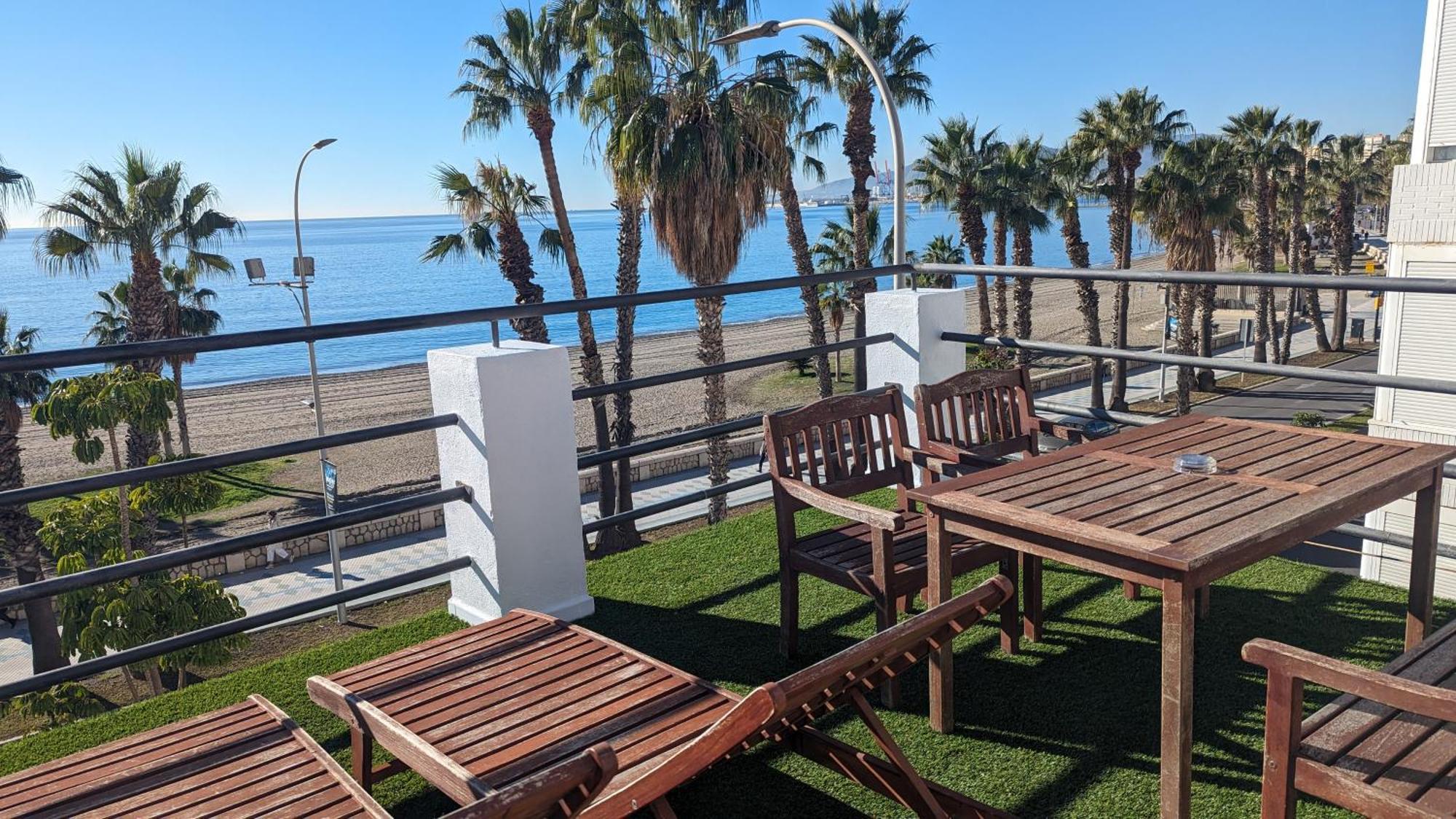 Loft Con Gran Terraza En Primera Linea De Playa Μάλαγα Εξωτερικό φωτογραφία